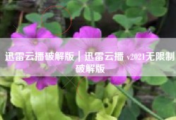 迅雷云播破解版｜迅雷云播 v2021无限制破解版