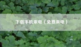 下载手机来电（免费来电）