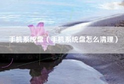 手机系统盘（手机系统盘怎么清理）