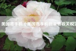 美国寄手机（美国寄手机回来要收关税？）