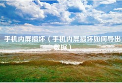 手机内屏损坏（手机内屏损坏如何导出数据）