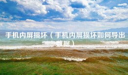 手机内屏损坏（手机内屏损坏如何导出数据）