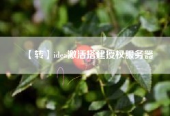 【转】idea激活搭建授权服务器