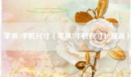 苹果7手机尺寸（苹果7手机尺寸长宽高）