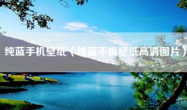 纯蓝手机壁纸（纯蓝手机壁纸高清图片）