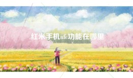 红米手机nfc功能在哪里