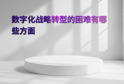 数字化战略转型的困难有哪些方面