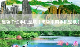 黑色个性手机壁纸（黑色系的手机壁纸）