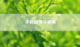 手机摄像头破解