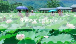 千古奇文《寒窑赋》