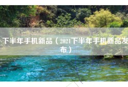 下半年手机新品（2021下半年手机新品发布）