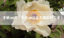 手机400元（手机400元左右哪款好二手）