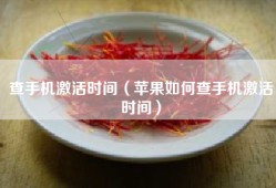 查手机激活时间（苹果如何查手机激活时间）