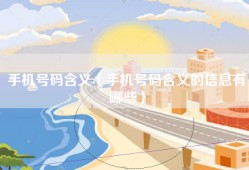 手机号码含义（手机号码含义的信息有哪些）