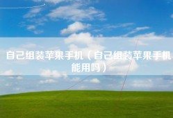 自己组装苹果手机（自己组装苹果手机能用吗）