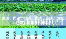 渠道、代理、分销、代销、连锁、加盟、终端，都是什么意思？