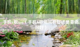 手机k歌app（手机K歌用耳机好还是麦克风好）