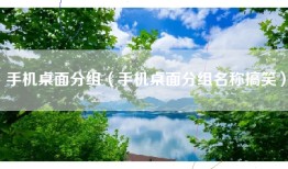 手机桌面分组（手机桌面分组名称搞笑）