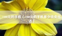 1400元的手机(1400元的手机多少钱卖出去)