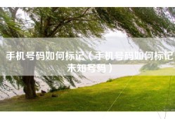 手机号码如何标记（手机号码如何标记未知号码）