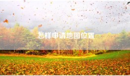 怎样申请地图位置