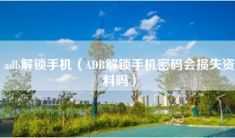 adb解锁手机（ADB解锁手机密码会损失资料吗）