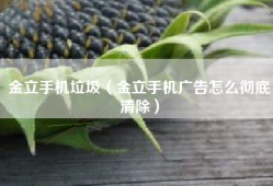 金立手机垃圾（金立手机广告怎么彻底清除）