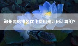 郑州网站排名优化费用是如何计算的？