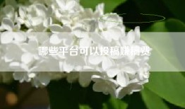 哪些平台可以投稿赚稿费