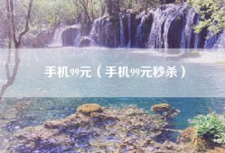 手机99元（手机99元秒杀）