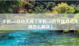 手机wifi自动关闭（手机wifi打开就自动关闭怎么解决）