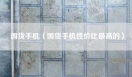 国货手机（国货手机性价比最高的）