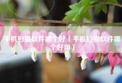 手机扫描软件哪个好（手机扫描软件哪个好用）