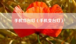手机当台灯（手机变台灯）