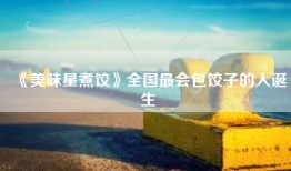 《美味星煮饺》全国最会包饺子的人诞生