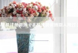 手机注册微博（手机注册微博别人用过）