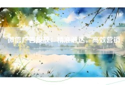 微信广告投放：精准触达，高效营销