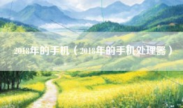 2018年的手机（2018年的手机处理器）