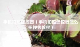 手机拍照遥控器（手机拍照遥控器怎么拍视频教程）