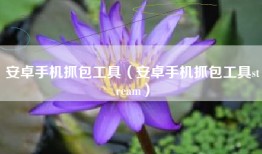 安卓手机抓包工具（安卓手机抓包工具stream）
