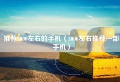 推荐3000左右的手机（3000左右推荐一部手机）
