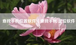 查找手机位置软件（查找手机 定位软件）