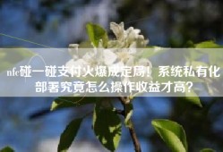 nfc碰一碰支付火爆成定局！系统私有化部署究竟怎么操作收益才高？