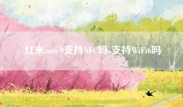 红米note9支持NFC吗-支持WiFi6吗