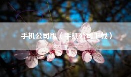 手机公司版（手机公司下载）