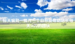 惊天骗局—揭开一个自称能帮助站长每天10刀的团伙