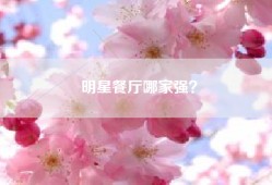 明星餐厅哪家强？