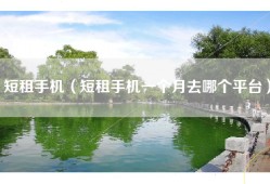 短租手机（短租手机一个月去哪个平台）