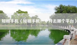 短租手机（短租手机一个月去哪个平台）