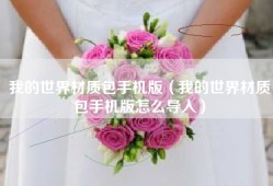 我的世界材质包手机版（我的世界材质包手机版怎么导入）